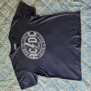 AC⚡️DC Men's Black and White Graphic T-Shirt Size XL Extra Large